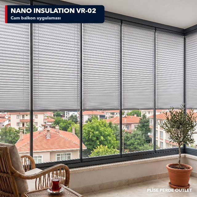 RGN Nano Insulation VR-02 cam balkona uygulanmış hali