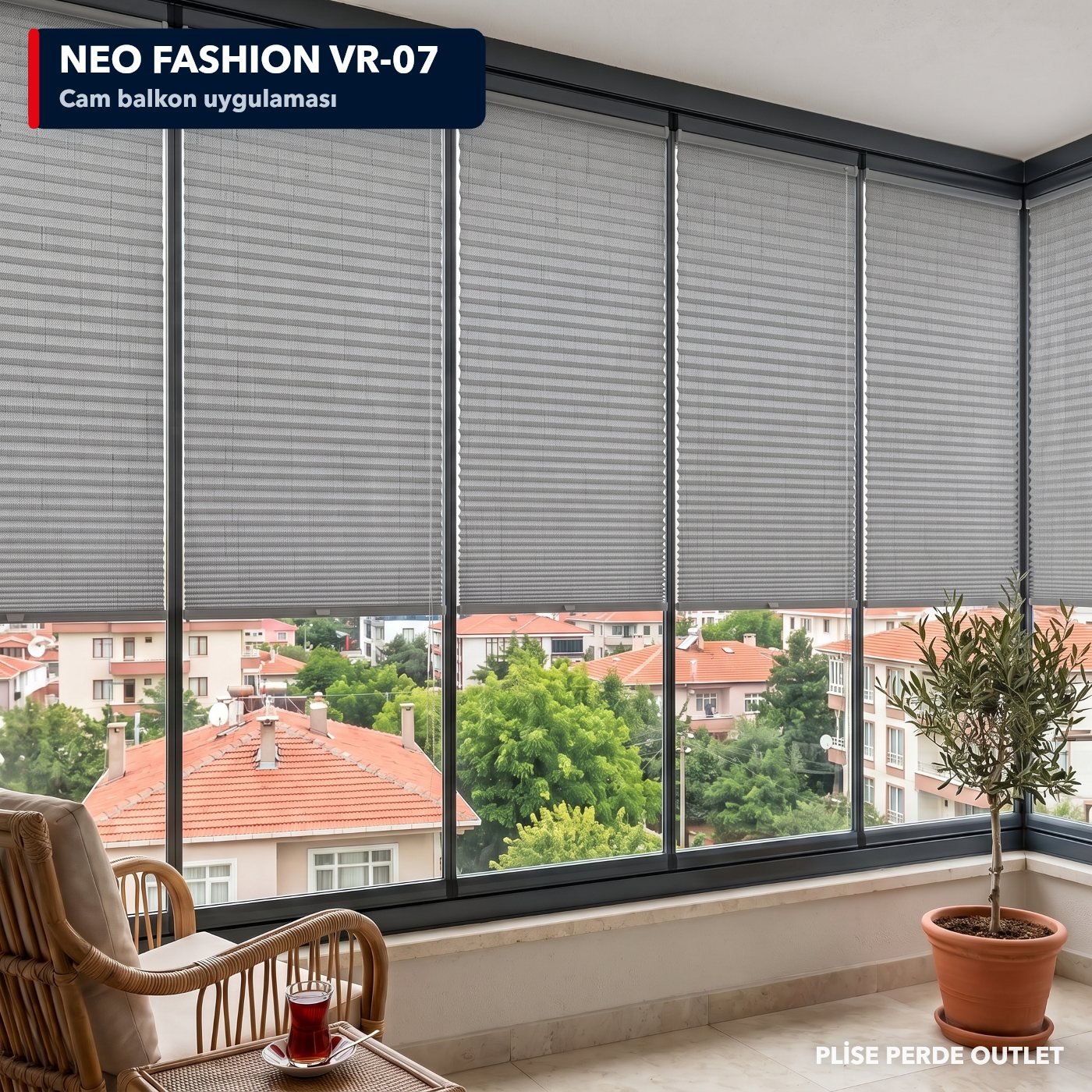 RGN Neo Fashion VR-07 cam balkona uygulanmış hali
