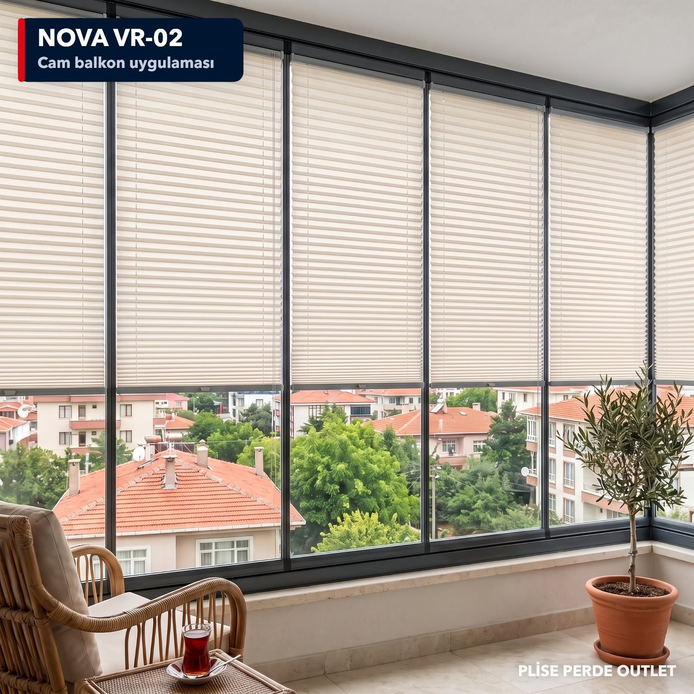 RGN Nova VR-02 cam balkona uygulanmış hali
