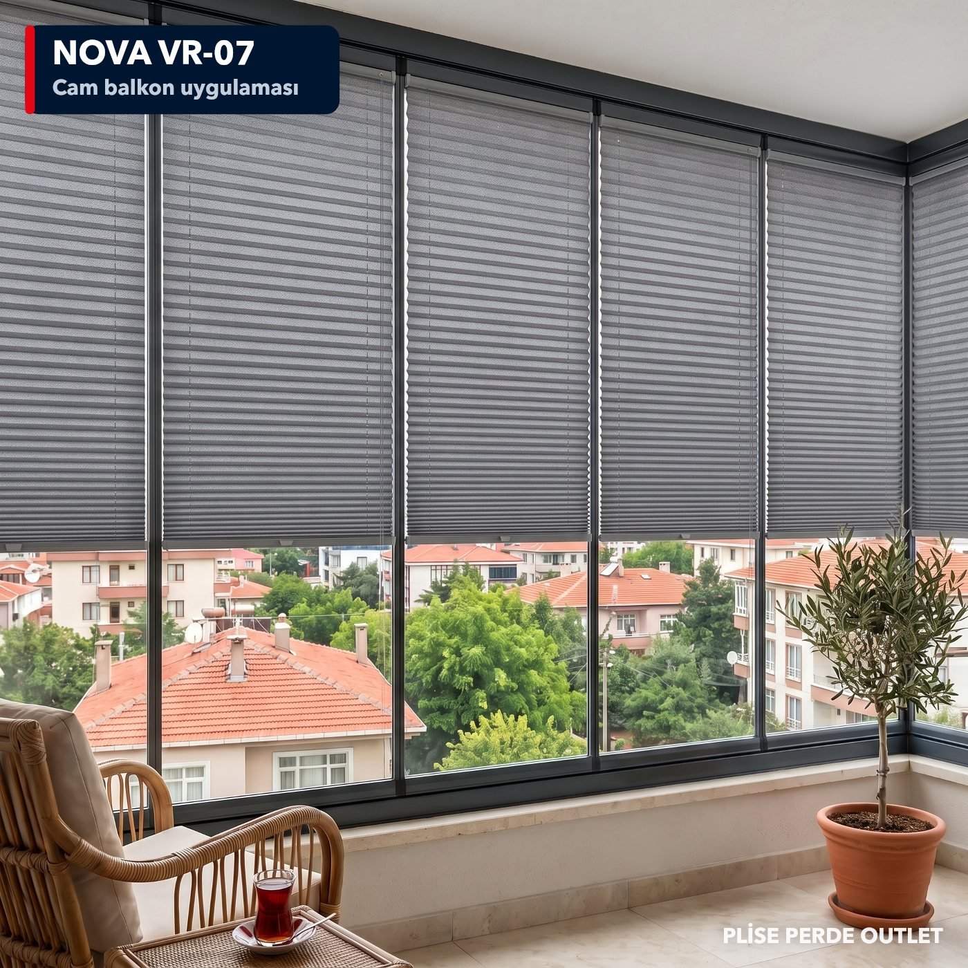 RGN Nova VR-07 cam balkona uygulanmış hali