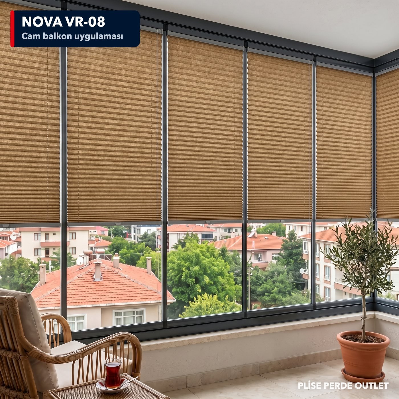 RGN Nova VR-08 cam balkona uygulanmış hali