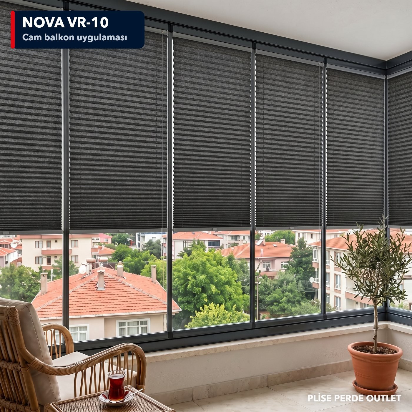 RGN Nova VR-10 cam balkona uygulanmış hali
